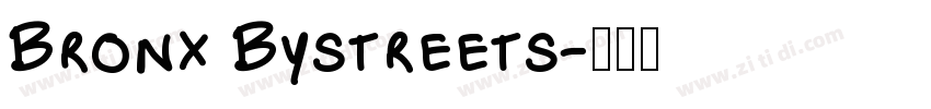 Bronx Bystreets字体转换